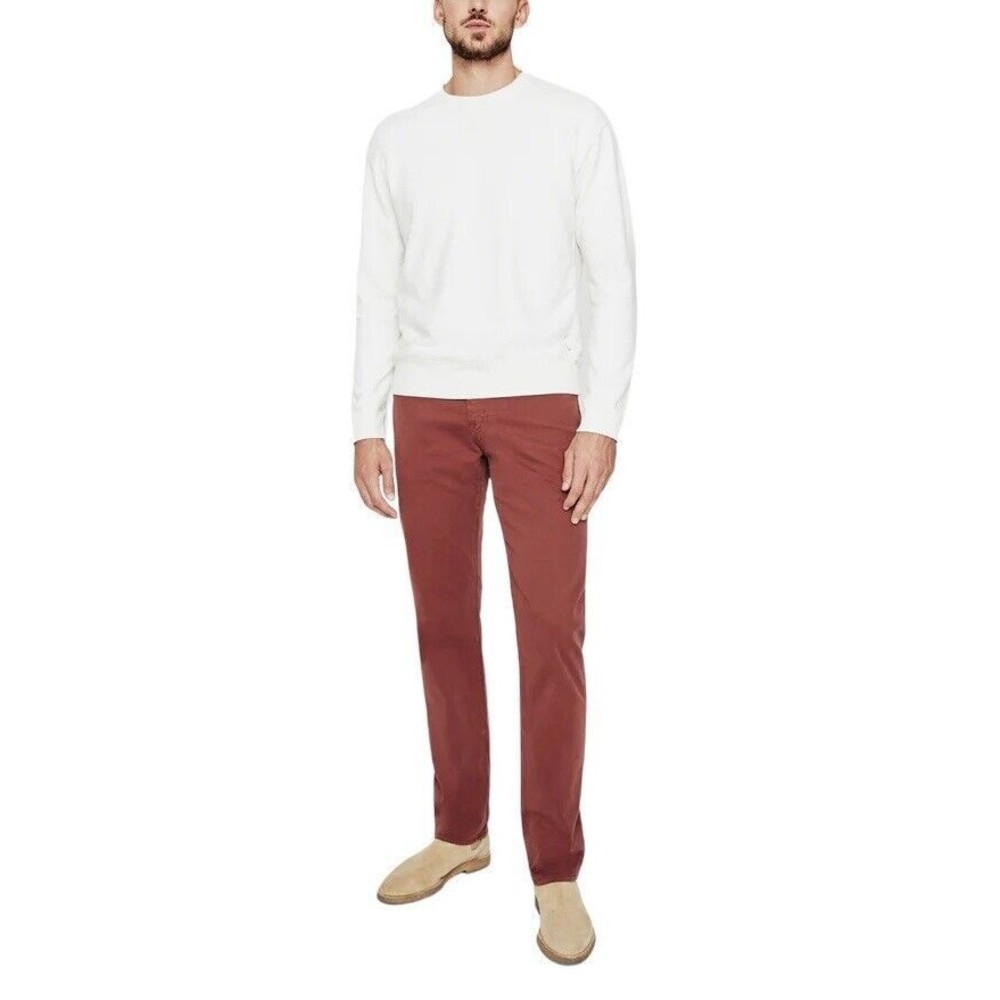AG Adriano Goldschmied Men's Size 34x34 Red The Graduate Tailored Leg Jeans